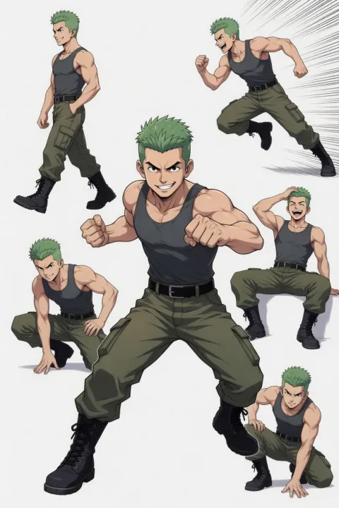 Character Pose Sheet Output