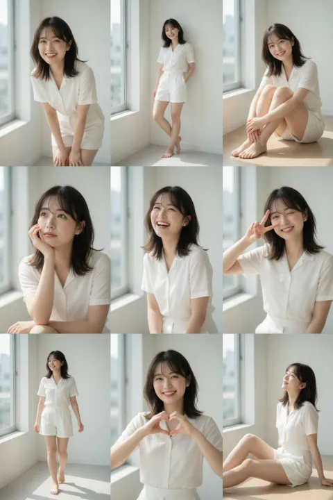 Minimal Portrait Grid Output