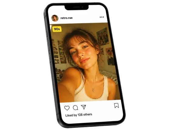 Usecase 1 90s Filter Photo Shared In Social Post