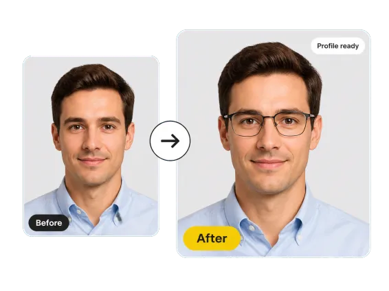 Usecase 1 Before After Man Optical Glasses Professional
