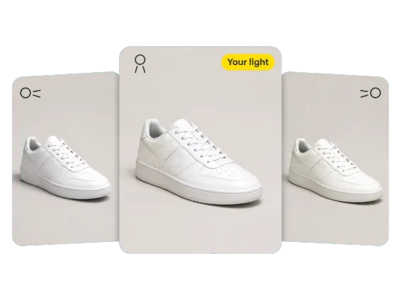 Why Choose 1 Same Sneaker Under Three Light Directions