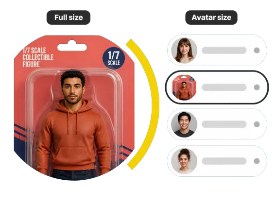 Usecase 2 Boxed Action Figure As A Profile Avatar