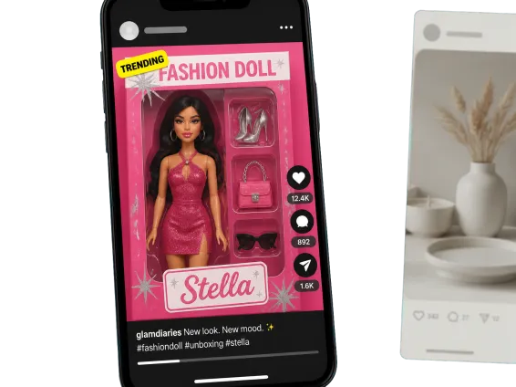 Usecase 1 Barbie Box Post In Social Feed