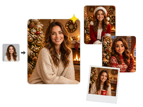 Why Choose 1 One Photo Becomes Many Festive Christmas Looks
