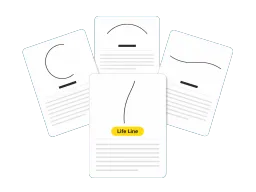 Quatre lignes, quatre cartes