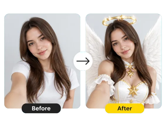 Usecase 4 Selfie Before After Ai Hoshino Star Angel Cosplay