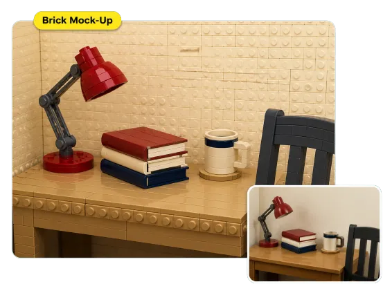 Usecase 3 Desk Corner Rebuilt As Lego Build Reference
