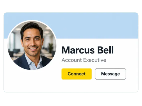 Usecase 2 Sales Headshot On Linkedin Profile Card