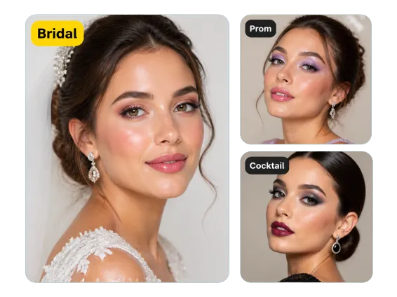 Usecase 4 Event Bridal Prom Cocktail Looks