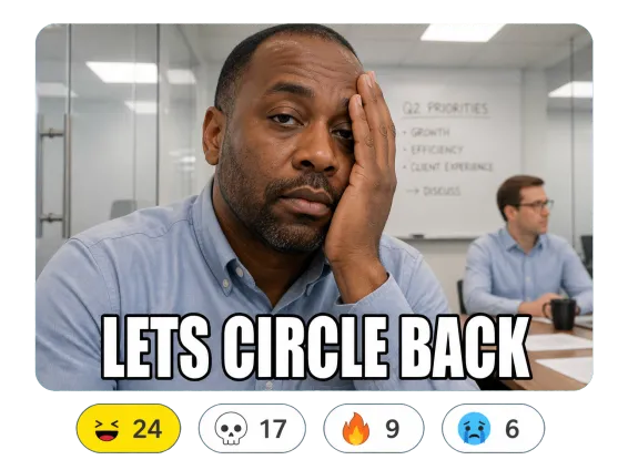 Usecase 1 Office Meme With Reaction Pills From A Team Channel