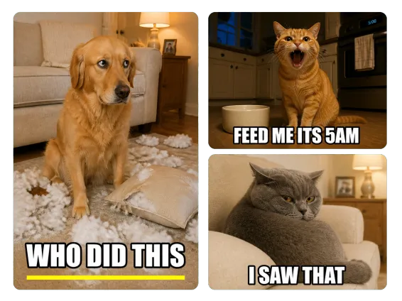 Usecase 3 Dog And Cat Memes In An Editorial Grid