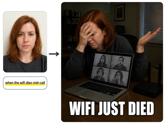 Why Choose 1 Typed Line Turns A Photo Into A Finished Meme
