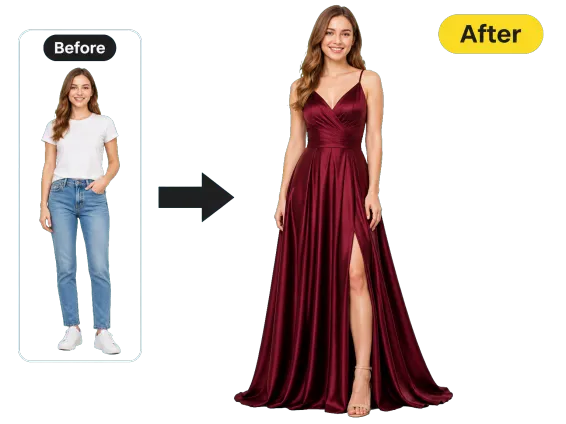 Usecase 1 Casual To Formal Woman Gown