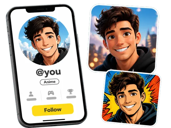 Usecase 2 Anime Avatar On Social Profile