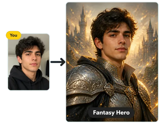 Usecase 3 Selfie To Fantasy Hero Portrait