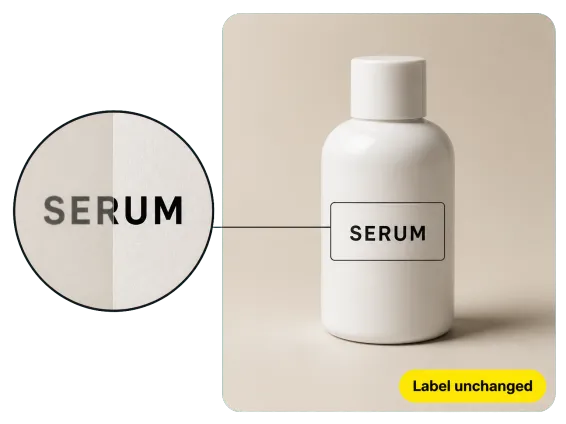 Why Choose 1 Magnified Label Kept Unchanged On Skincare Bottle
