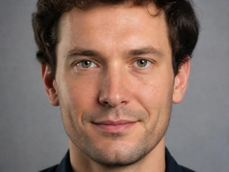 After Using The Ai Smile Filter The Portrait Keeps The Same Identity And Lighting While Showing A Natural Smile With Subtle Dimples