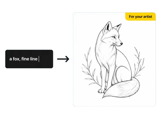 Usecase 2 Tattoo Idea Note To Styled Design Reference
