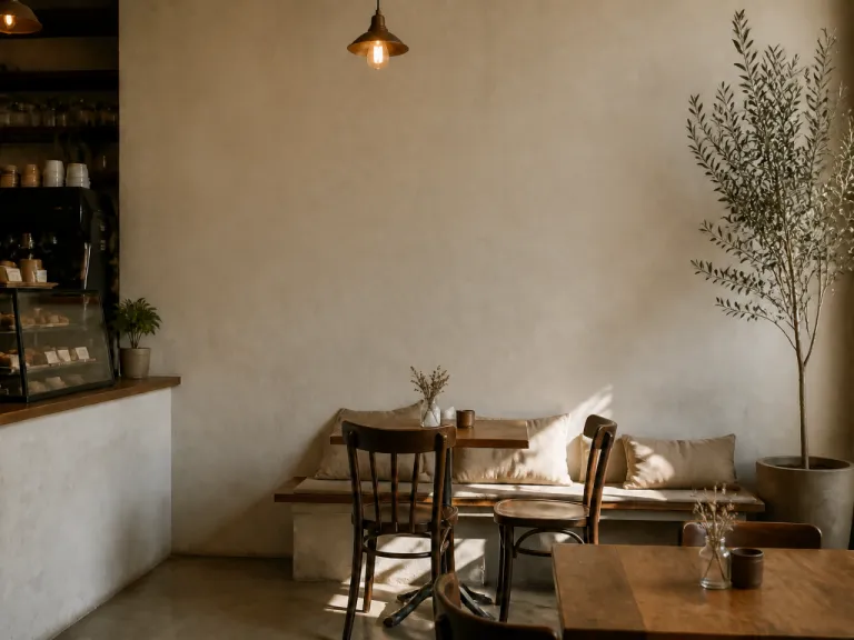 After Ai Text Removal The Wall Looks Natural And The Words Are Gone While Furniture Lighting And Shadows Remain Unchanged.