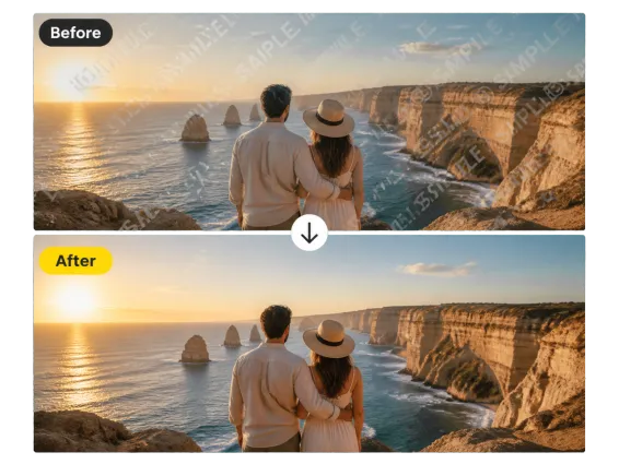 Usecase 4 Travel Photo Watermark Restored