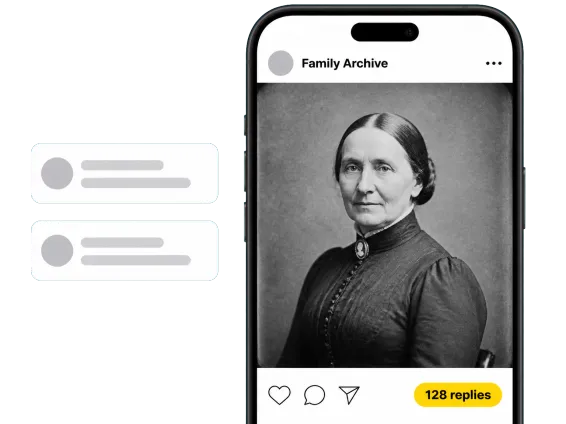 Usecase 3 Animated 1890s Ancestor Portrait In A Family Post