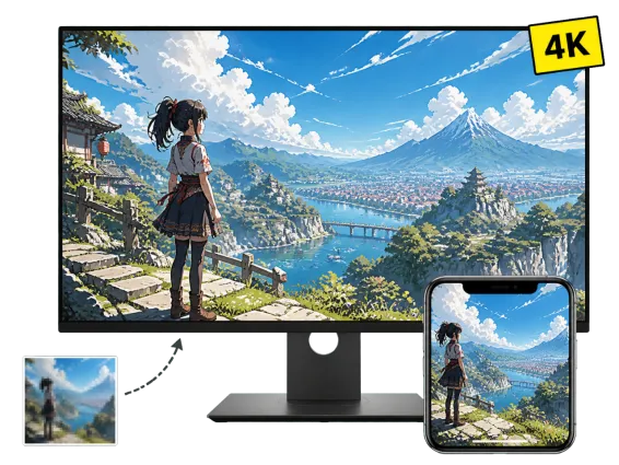 Usecase 3 Anime 4k Wallpaper On Desktop And Phone