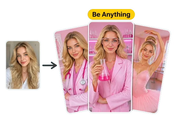 Usecase 4 Career Barbie Doctor Scientist Ballerina