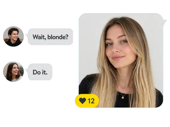 Usecase 3 Blonde Result Shared In Group Chat