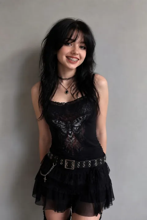 Goth Style Ai Braces Filter Try On After