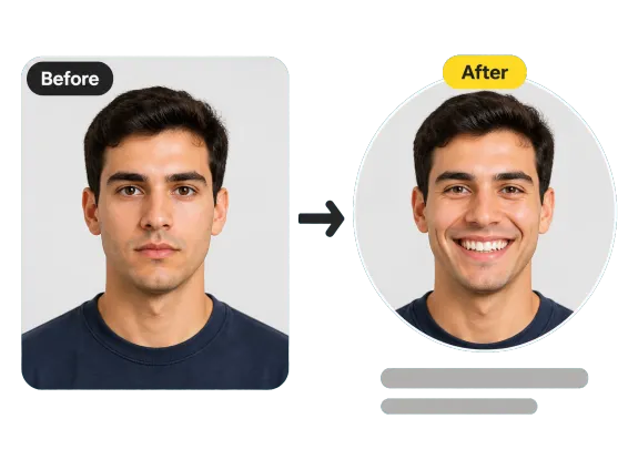 Usecase 1 Man Profile Neutral To Smile Avatar