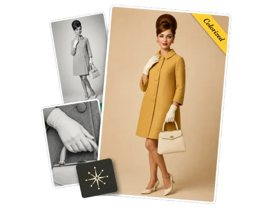 Usecase 3 Vintage Fashion Photo Colorized For Retro Outfit References