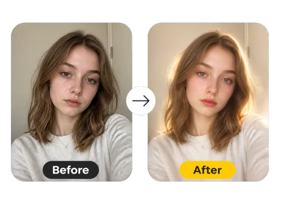 Usecase 1 Before After Soft Glowing Portrait