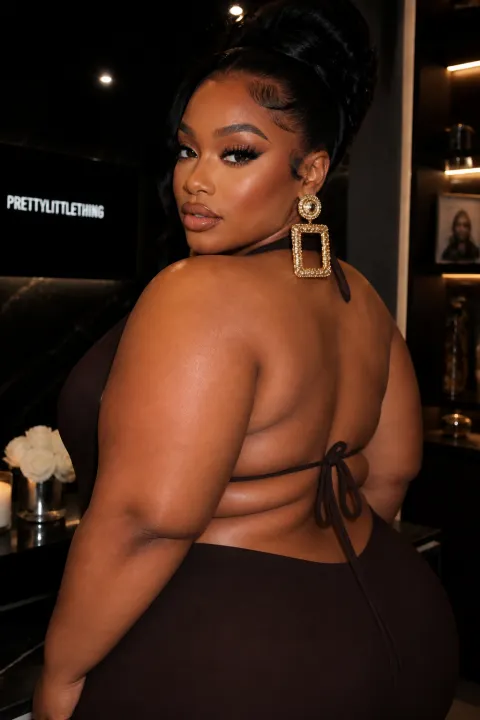 Black Woman Trying An Ai Fat Filter Transformation After