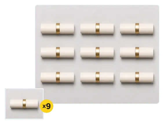 Usecase 4 One Lipstick Tube Becomes A Nine Up Grid Array