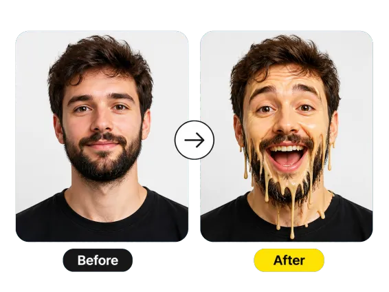 Usecase 4 Effect Before After Melted Face Bearded Man