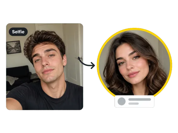 Usecase 3 Selfie To Opposite Gender Profile Avatar