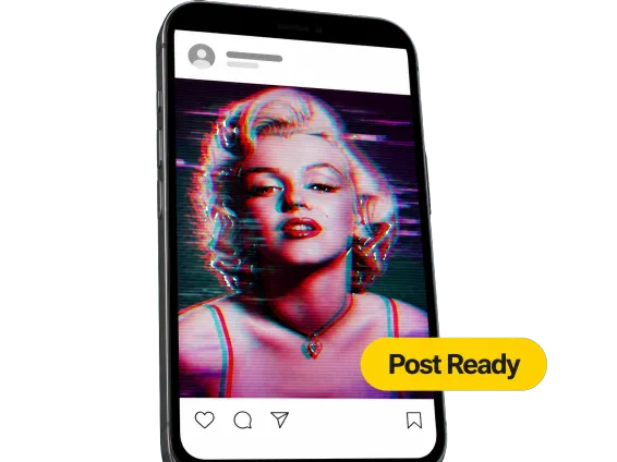 Usecase 1 Glitched Social Post Preview