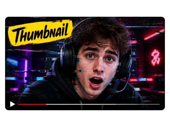 Usecase 3 Gaming Thumbnail Glitch Effect