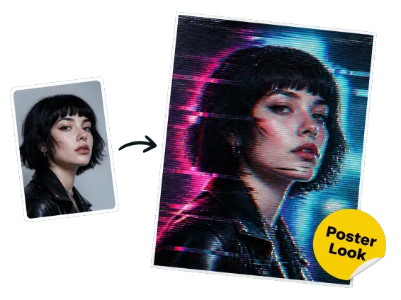 Usecase 4 Cyberpunk Poster Glitch Effect