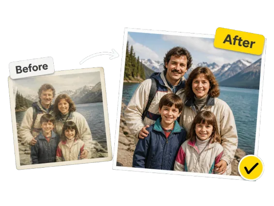 Usecase 1 Old Family Photo Restored To Clear Hd