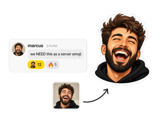Usecase 1 Selfie Reaction Emoji In Group Chat