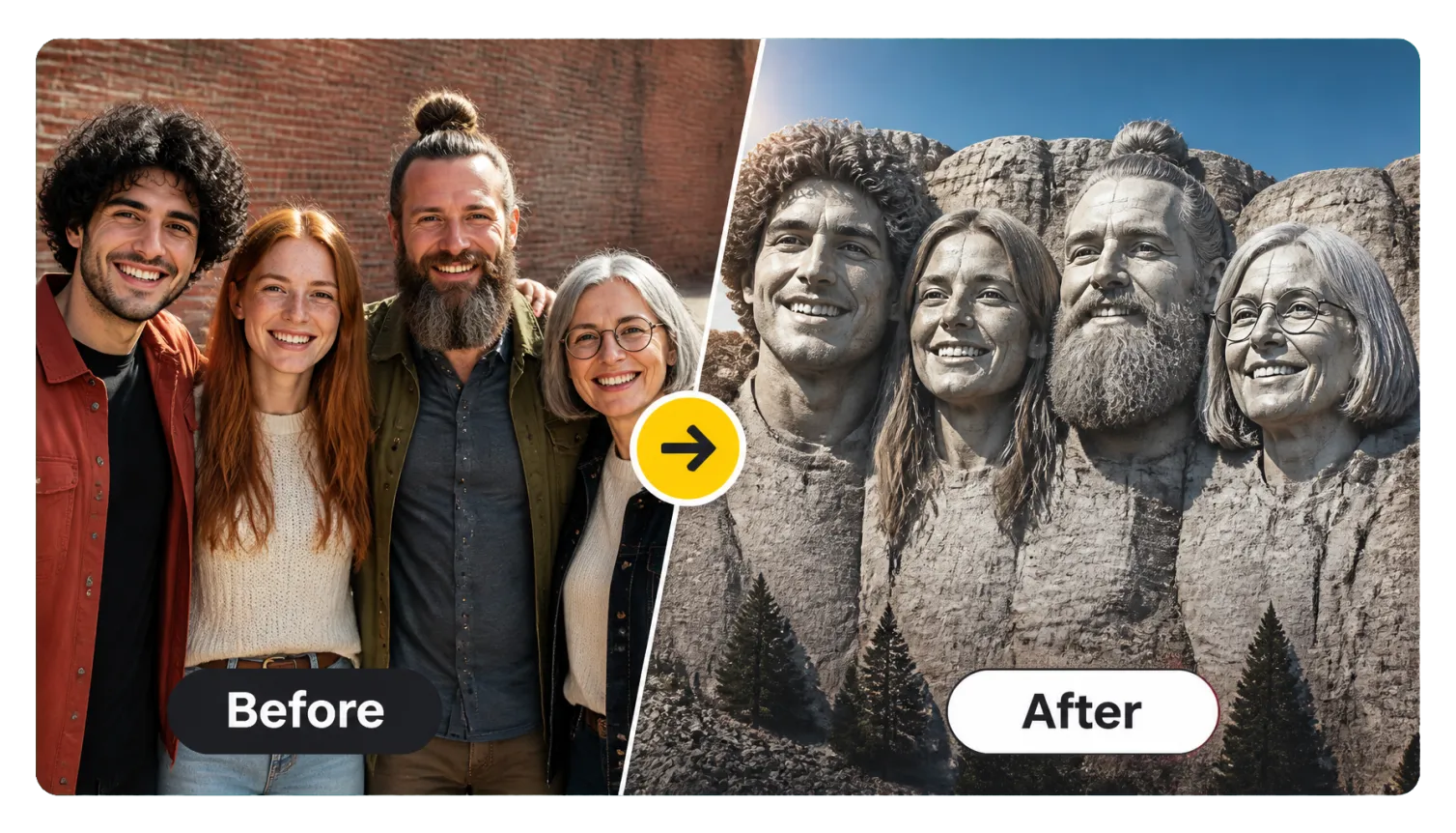 Hero 1 Before After Four Friends Carved Into Mount Rushmore