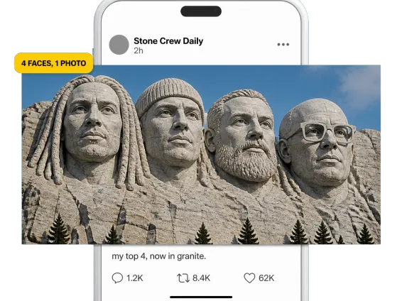 Usecase 1 Carved Monument Posted To A Social Feed
