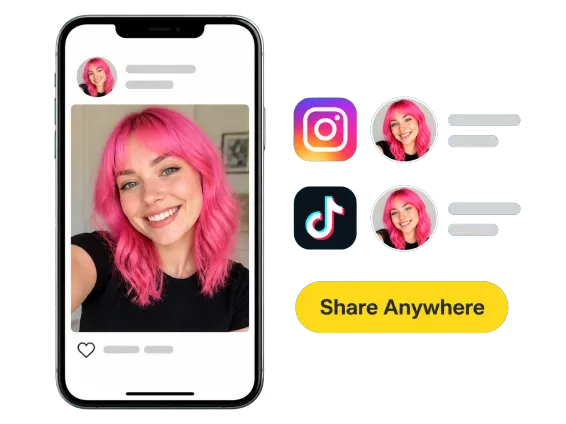 Why Choose 1 Pink Hair Selfie Shared Across Social Apps