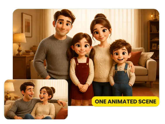 Usecase 4 Pixar Animated Family And Couple Film Stills