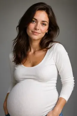 Soft Maternity Portrait Filter For Warm Keepsakes After