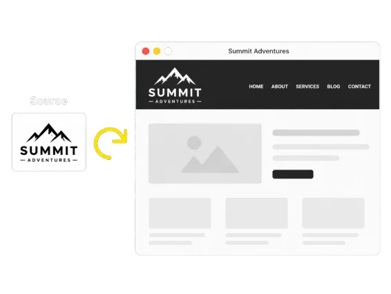 Usecase 1 Transparent Logo In Website Header