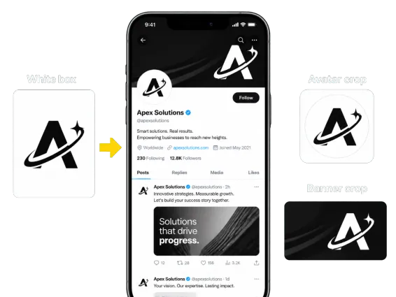 Usecase 4 Transparent Logo For Social Profiles