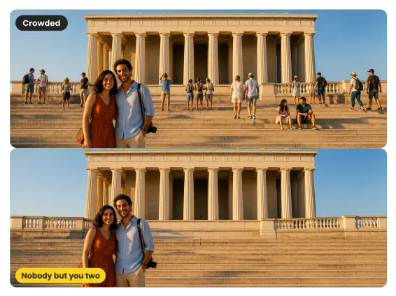 Usecase 1 Landmark Steps Before After Tourists Removed