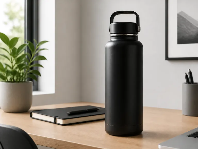 After Cleanup The Mockup Looks Brand Neutral With The Placeholder Text Removed And The Product Area Preserved.